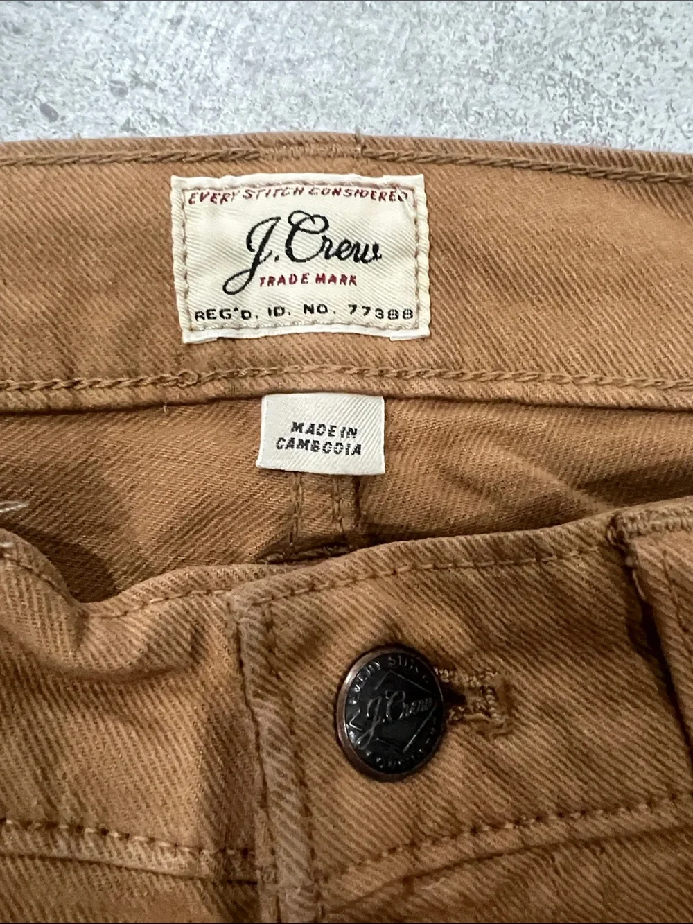 J. Crew Men's Straight-Leg Pants in Camel